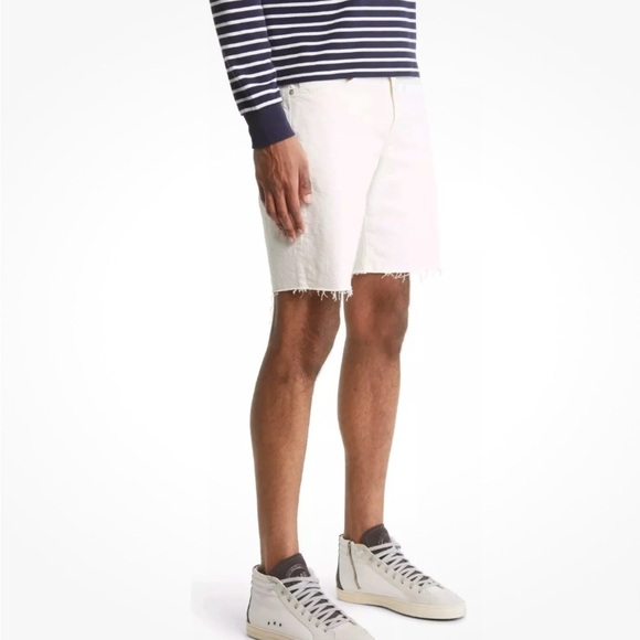 NWT FRAME Denim L’Homme Cut Off Jean Shorts in Off White $175 size 38 - Picture 2 of 16